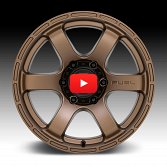 Fuel Rush D768 Matte Bronze Custom Truck Wheels Rims 4